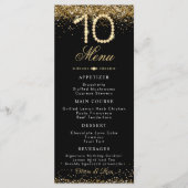Gold Diamonds 10. Jubiläums-Dinner-Menü à la carte Menükarte (Vorderseite)