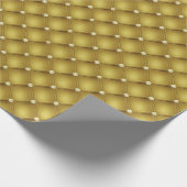 Gold Diamonds Christmas Wrapping Paper Geschenkpapier (Ecke)
