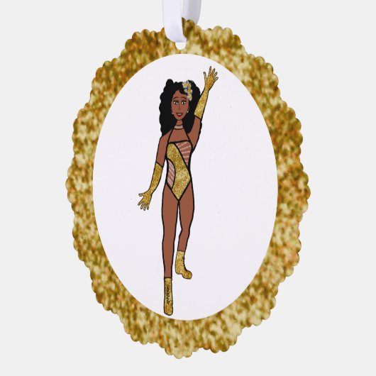 Gold & Diamonds Dancer Ornament Card A Karte (Links)