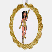 Gold & Diamonds Dancer Ornament Card B Karte (Links)