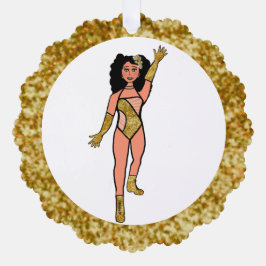 Gold & Diamonds Dancer Ornament Card B Karte