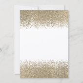 Gold Diamonds Eiffel Tower Bow Bridal Shower Einladung (Rückseite)