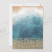 Gold Diamonds, Eiffelturm Paint Splash, Quinceaner Einladung (Rückseite)