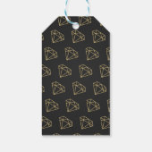 Gold Diamonds Glamour Moderne Geschenkmarke Geschenkanhänger (Rückseite)