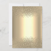 Gold Diamonds Heart Dress Bridal Shower  Einladung (Rückseite)