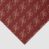 Gold Diamonds Letter K Monogram Nahtloses Muster Seidenpapier (Ausschnitt)