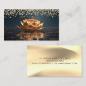 Gold Diamonds Lotus Dark Visitenkarte (Vorne/Hinten)