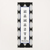 Gold Diamonds NAMASTE Typografie Yogamatte (Vorderseite)