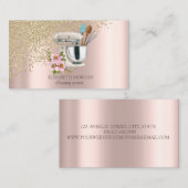 Gold Diamonds Rose für Blumenspielraum Visitenkarte (Vorne/Hinten)