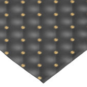 Gold Diamonds Tufit Black Tablecloth Tischdecke (Schrägansicht)