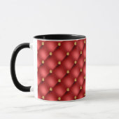 Gold Diamonds Tufted Leather Luxury Red Tasse (Links)