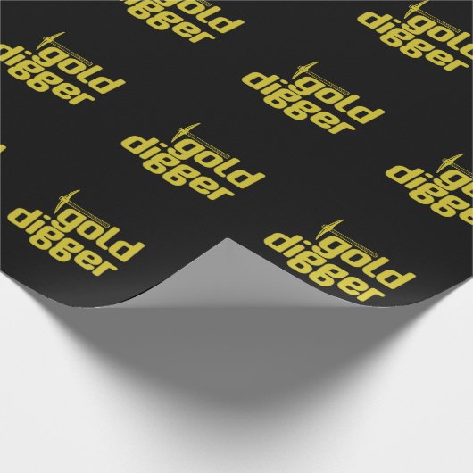 Gold Digger Spitzhacke Pickel Werkzeug Geschenkpapier (Ecke)