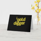 Gold Digger Spitzhacke Pickel Werkzeug Karte (Gelbe Blume)