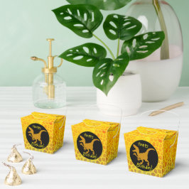 Gold Dinosaur Hide Happy Birthday!  Geschenkschachtel