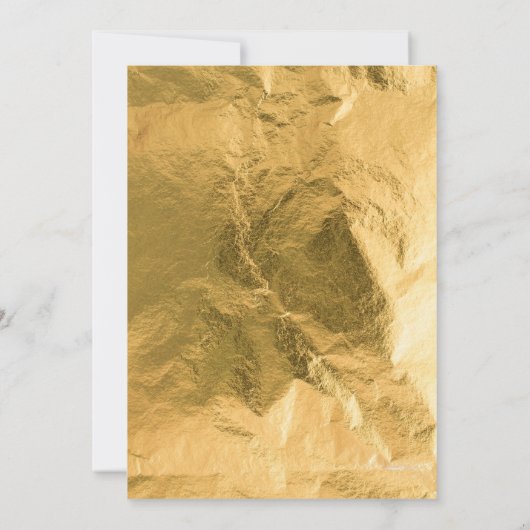 Gold Dinosaur Roar Birthday Einladung (Rückseite)