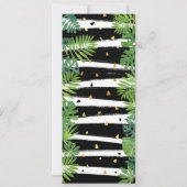 Gold Dinosaurier Geburtstagsparty Einladung (Rückseite)