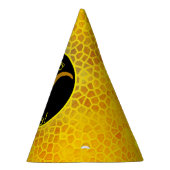 Gold Dinosaurier Hidden Happy Birthday! Partyhütchen (Rechts)