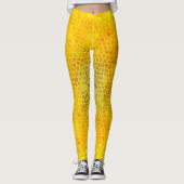 Gold Dinosaurier verborgen Leggings (Vorderseite)