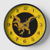 Gold Dinosaurier verborgen Uhr (Vorderseite)