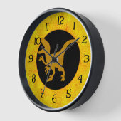 Gold Dinosaurier verborgen Uhr (Winkel)