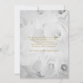 Gold Dioden Beileid Dankeschön Card mit Foto Dankeskarte (Rückseite)