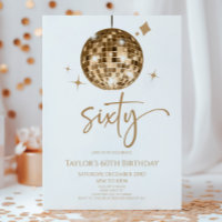 Gold Disco Ball 60. Geburtstagsparty