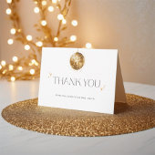 Gold Disco Ball Brautparty Danke Karte