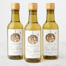 Gold Disco Ball Cheers Silvester Party