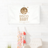 Gold Disco Ball 'Disco Baby' Babydusche Banner (Insitu)