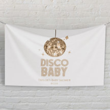 Gold Disco Ball 'Disco Baby' Babydusche