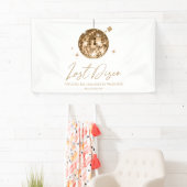 Gold Disco Ball Last Disco Junggeselinnen-Abschied Banner (Insitu)