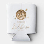 Gold Disco Ball Last Disco Junggeselinnen-Abschied Dosenkühler (Rückseite)