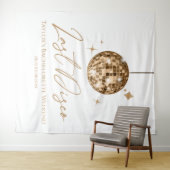 Gold Disco Ball Last Disco Junggeselinnen-Abschied Wandteppich (Beispiel (Horizontal))