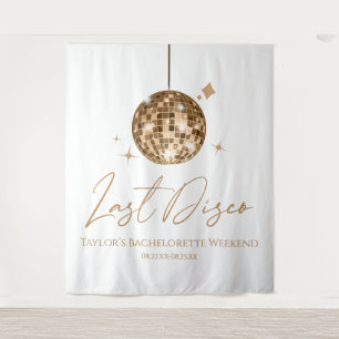 Gold Disco Ball Last Disco Junggeselinnen-Abschied Wandteppich