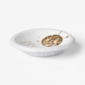 Gold Disco Ball Let's Disco Geburtstagsparty Pappteller (Gewinkelt)