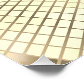 Gold Disco Ball Wedding Willkommen Poster (Ecke)