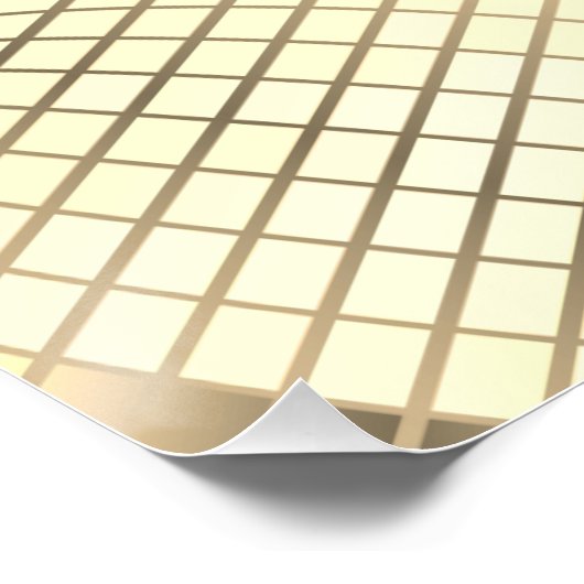 Gold Disco Ball Wedding Willkommen Poster (Ecke)