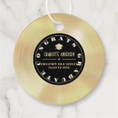 Gold Disk/Vinyl Record-Abschluss Geschenkanhänger (Vorderseite)