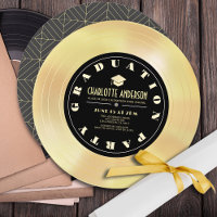 Gold Disk/Vinyl Record Graduation Party