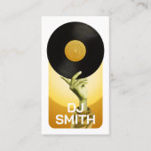 Gold DJ Signer Disk Jockey Music Producer Vinyl Visitenkarte (Vorderseite)