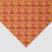 Gold Dog Papercut Chinesisches Neujahr 2018 - Them Seidenpapier (Ausschnitt)