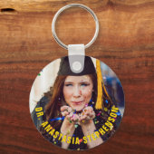 Gold Doktorand Doktorand Graduation Party Gunst Schlüsselanhänger (Rückseite)