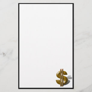 Gold-Dollar-Unterzeichnung Briefpapier