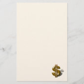Gold-Dollar-Unterzeichnung Briefpapier (Vorderseite)