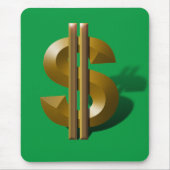 Gold-Dollar-Unterzeichnung Mousepad (Vorne)