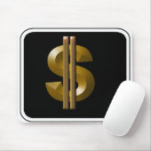 Gold-Dollar-Unterzeichnung Mousepad (Mit Mouse)