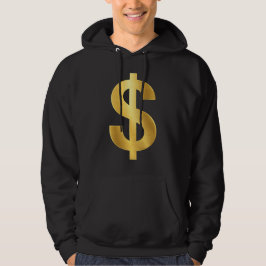 Gold Dollar Zeichen Symbol – Luxus Geld Minimalist Hoodie