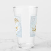 Gold Dolphin Personalisiert Glass Cup Glas (Links)