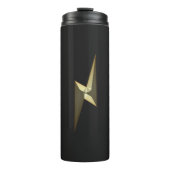 Gold Donner Blitzschwarz Thermosbecher (Vorderseite)