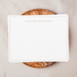 Gold Doppelgrenzenkupplung Mitteilungskarte